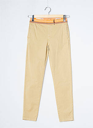 Pantalon chino taille élastique taille élastique beige HERO SEVEN fille