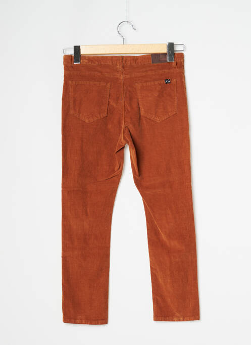 Pantalon slim tissage velours marron MKT STUDIO fille