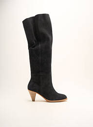 Bottes cubain talon de 4 à 6cm bleu MADAME A PARIS femme