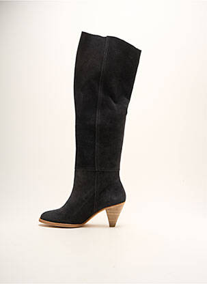 Bottes cubain talon de 4 à 6cm bleu MADAME A PARIS femme