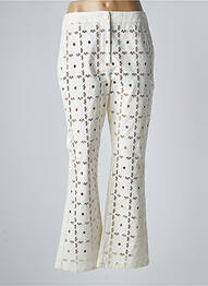 Pantalon flare taille normale taille normale beige TWINSET femme