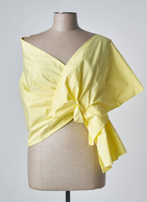Blouse manches courtes manches courtes jaune LIU JO femme