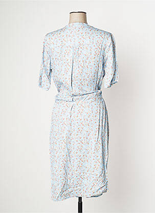 Robe mi-longue bleu SIGNE NATURE femme