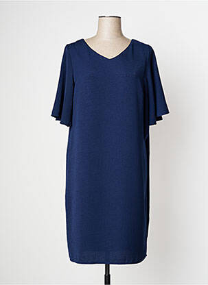 Robe mi-longue bleu SIGNE NATURE femme