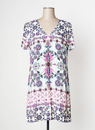 Robe mi-longue beige DESIGUAL femme