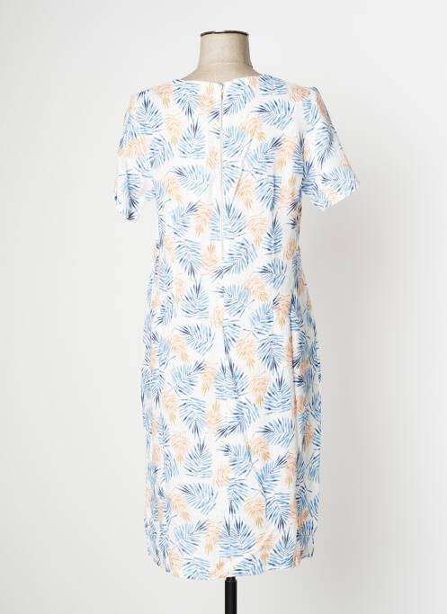 Robe mi-longue blanc SIGNE NATURE pour femme