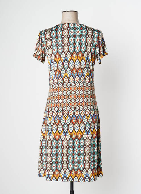 Robe mi-longue bleu CHRISTINE LAURE pour femme