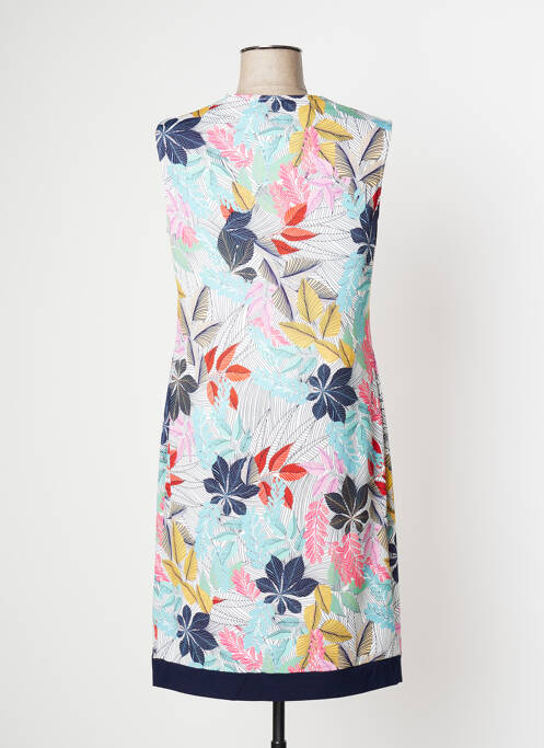 Robe mi-longue bleu CHRISTINE LAURE pour femme