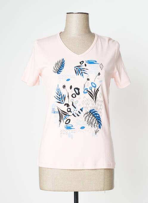 T-shirt rose CHRISTINE LAURE pour femme