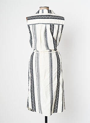 Robe mi-longue blanc SIGNE NATURE femme