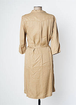 Robe mi-longue beige SIGNE NATURE femme