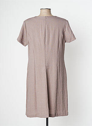 Robe mi-longue gris GEVANA femme