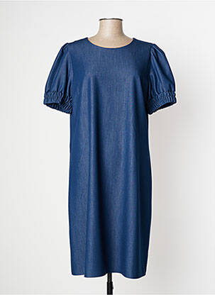 Robe mi-longue bleu SIGNE NATURE pour femme