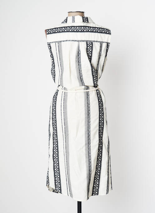 Robe mi-longue blanc SIGNE NATURE pour femme