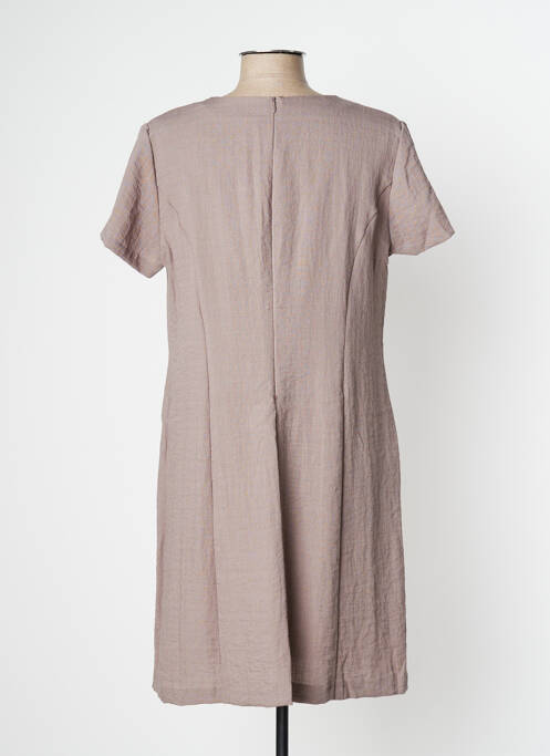 Robe mi-longue gris GEVANA pour femme