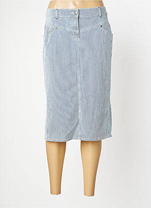 Jupe mi-longue stretch bleu GERRY WEBER femme