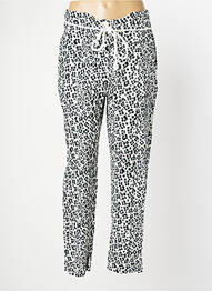 Pantalon slim tissage popeline taille haute noir DEELUXE femme