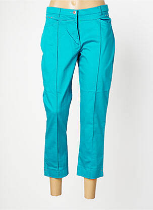 Pantalon 7/8 stretch taille normale vert CHRISTINE LAURE femme