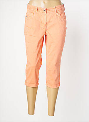 Pantacourt stretch taille normale orange CECIL femme