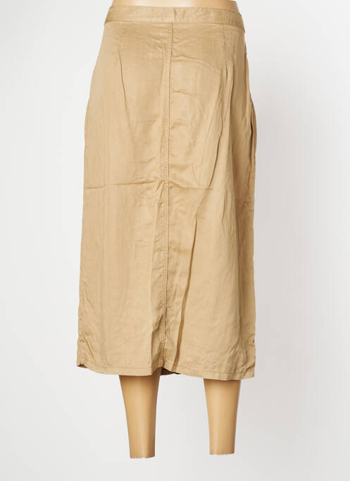 Jupe mi-longue beige SIGNE NATURE pour femme