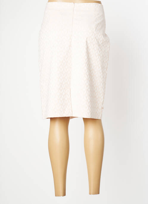 Jupe mi-longue rose CHRISTINE LAURE pour femme