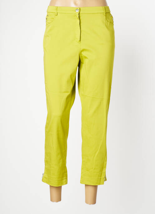 Pantalon 7/8 vert CHRISTINE LAURE pour femme