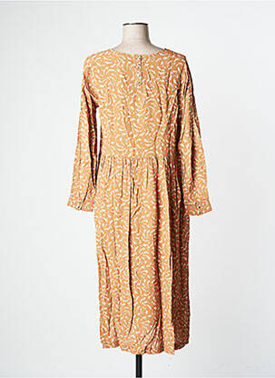 Robe longue manches longues manches longues beige WHITE STUFF femme