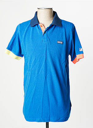 Polo coupe droite manches courtes bleu J&JOY homme