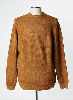 Pull stretch manches longues marron TOM TAILOR homme