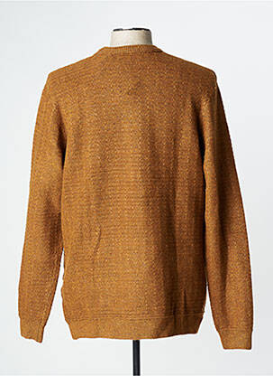 Pull stretch manches longues marron TOM TAILOR homme