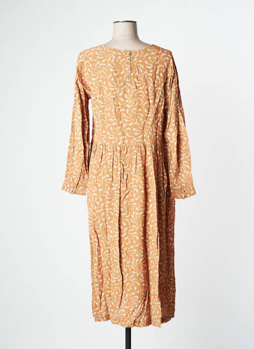 Robe longue manches longues manches longues beige WHITE STUFF femme