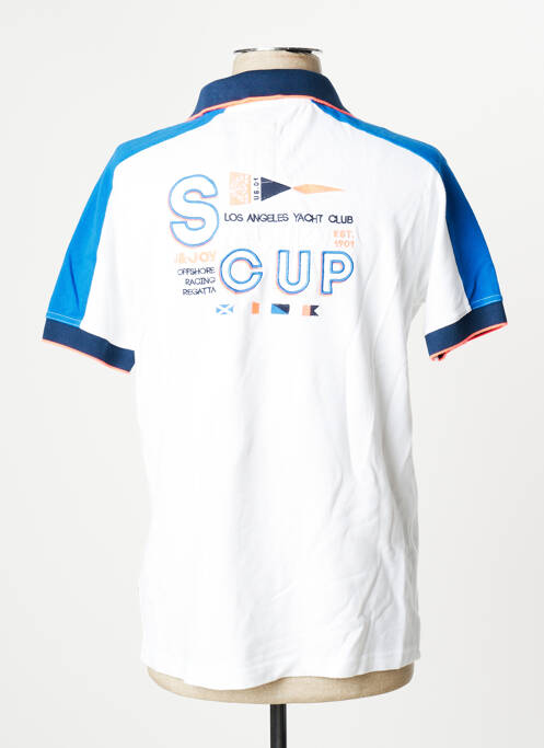 Polo blanc J&JOY pour homme