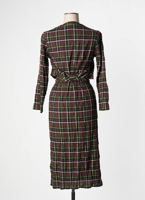 Robe mi-longue marron NICE THINGS pour femme