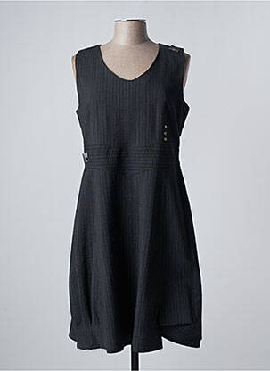 Robe mi-longue sans manche sans manche gris COCO MENTHE femme
