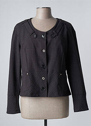 Veste casual col rond marron COCO MENTHE femme