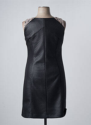 Robe mi-longue imprimé fantaisie sans manche noir PAUSE CAFE femme