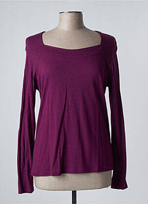 T-shirt violet AVENTURES DES TOILES pour femme