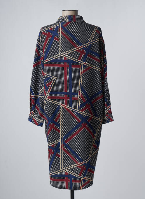 Robe mi-longue noir GILMA D'AGO' pour femme