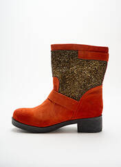 Bottines/Boots orange ILARIO FERUCCI pour femme seconde vue