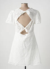 Robe courte blanc LOVIE & CO pour femme seconde vue