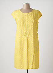 Robe mi-longue jaune MADE IN ITALY pour femme seconde vue