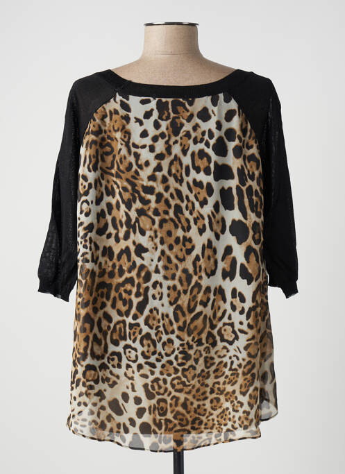 Blouse marron LUCY PARIS pour femme