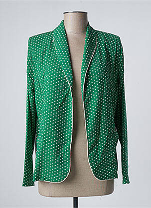 Blazer col châle vert QUINZE HEURES TRENTE femme