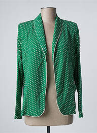 Blazer col châle vert QUINZE HEURES TRENTE femme