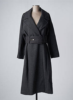 Manteau long gris ATTENTIF pour femme