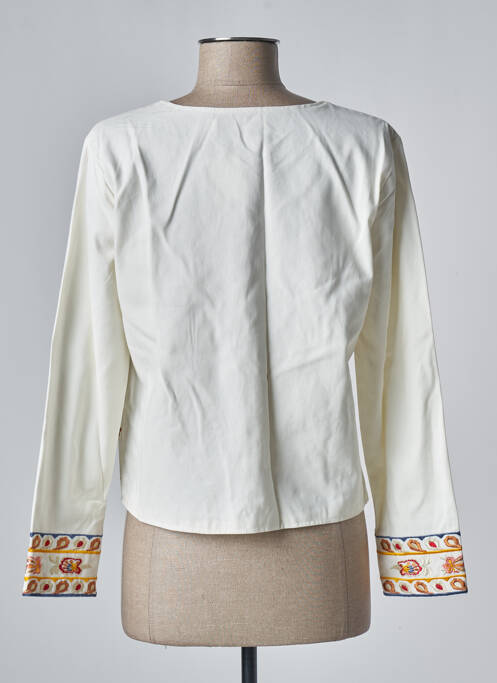 Veste casual col rond beige MISS KOO femme
