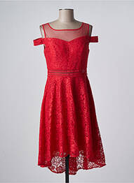 Robe mi-longue sans manche sans manche rouge ASHWI femme