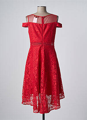 Robe mi-longue sans manche sans manche rouge ASHWI femme