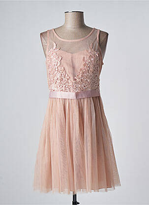 Robe mi-longue sans manche sans manche rose CHOKLATE femme