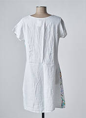 Robe courte blanc MADE IN ITALY pour femme seconde vue